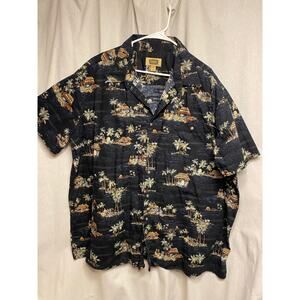 3XL Blue Hawaiian men’s button down shirt by the Foundry